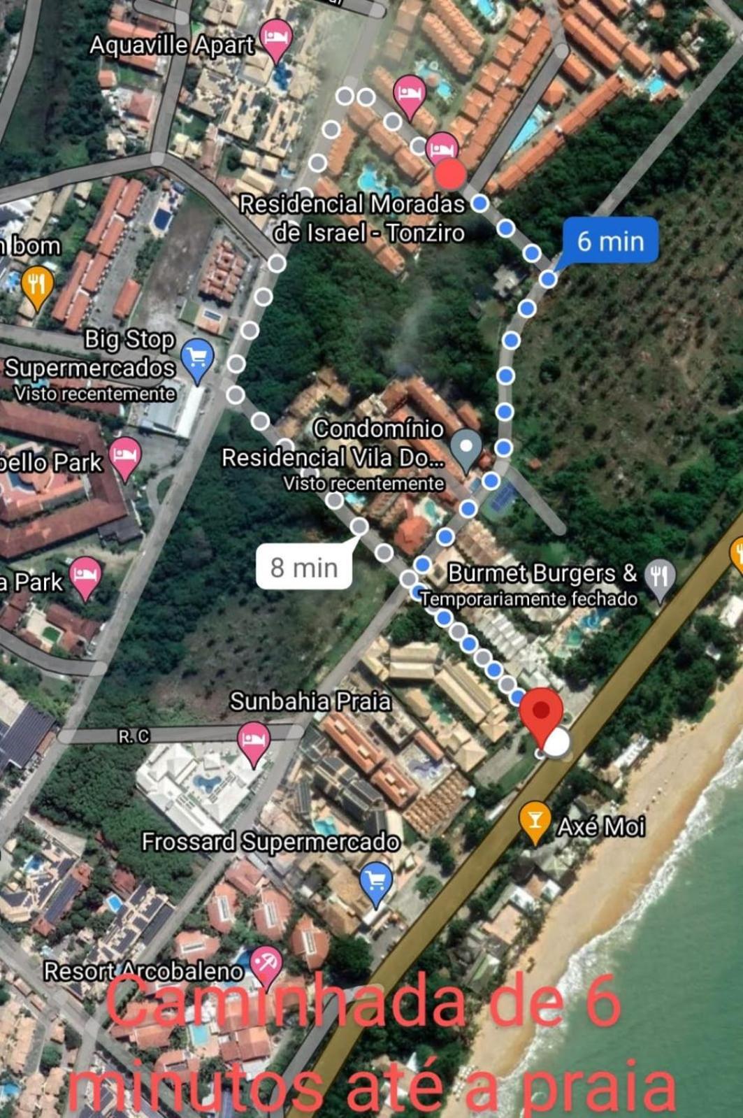 Casa Praia De Taperapuan Em Porto Porto Seguro Eksteriør billede